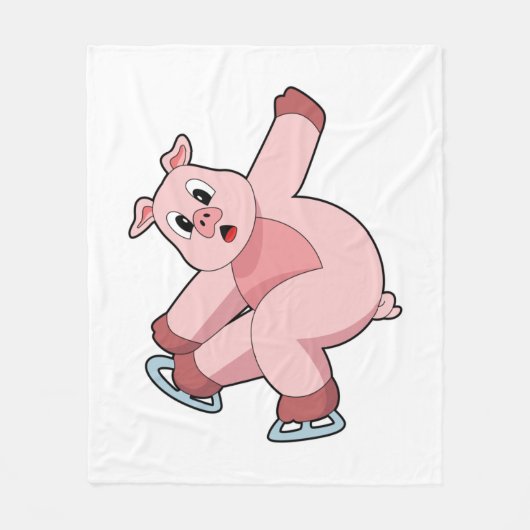 Couverture Polaire Patinage de porc Patins à glace (Devant)