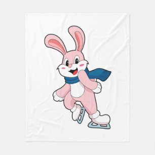 Couverture Polaire Patinage sur glace sur lapin Patins sur glace