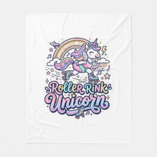 Couverture Polaire Patinoire Licorne Autocollant Vectoriel Premium Li