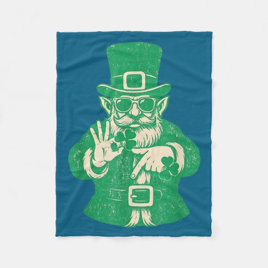 Couverture Polaire Patricks Day, Leprechauns Funny 6 Meme Gift Men, W (Devant)