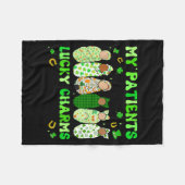 Couverture Polaire Patrick's Day Nurse My Patients Are My Lucky Nicu  (Devant (Horizontal))