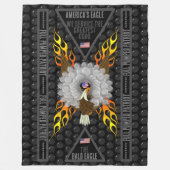 Couverture Polaire Patriote à part entière de l'aigle américain (Devant)