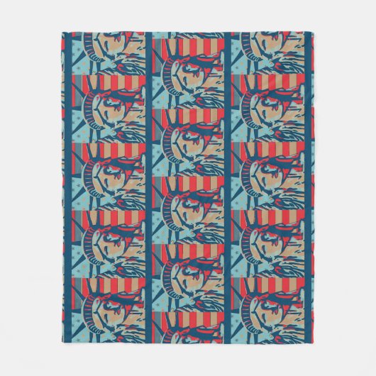 Couverture Polaire Patriote Abstrait (Devant)