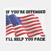 Couverture Polaire patriote américain (Devant (Horizontal))