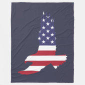 Couverture Polaire Patriote en flammes (Devant)