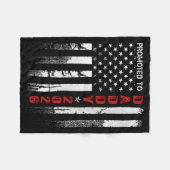 Couverture Polaire Patriotic Dad 2026 Promoted To Daddy Est 2026 New  (Devant (Horizontal))