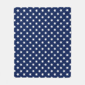 Couverture Polaire Patriotic Navy Bleu USA Drapeau étoiles Motif (Devant)