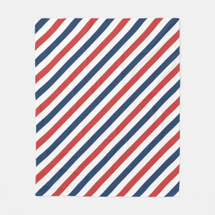 Couverture Polaire Patriotique Rouge Blanc et Bleu