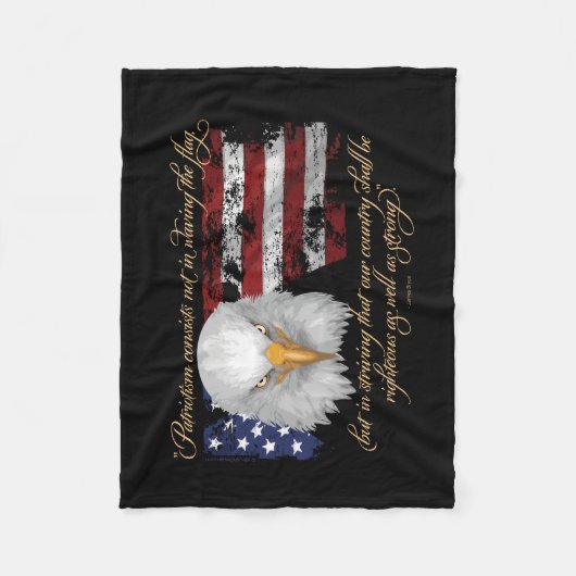 Couverture Polaire Patriotisme juste (Devant)