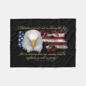 Couverture Polaire Patriotisme vertueux (Devant (Horizontal))