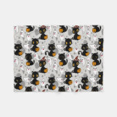 Couverture Polaire Patrouilles éffrayantes du Citrouille fantôme (Devant (Horizontal))