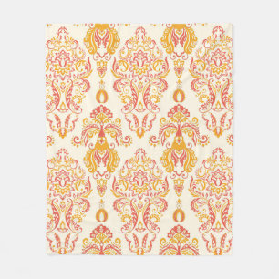 Couverture Polaire Patten vintage fleuri sans couture. Guerre baroque
