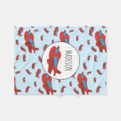 Couverture Polaire Pattern custom Nom (Devant (Horizontal))