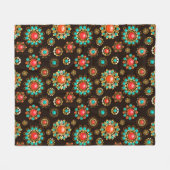 Couverture Polaire Pattern de Ethnic Brooches Seamless (Devant (Horizontal))