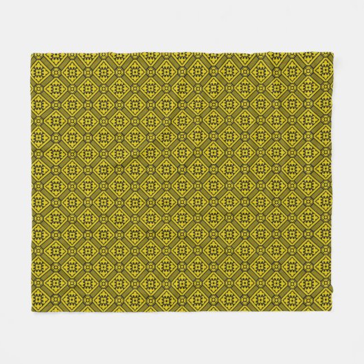 Couverture Polaire Pattern de Medieval Yellow (Devant (Horizontal))