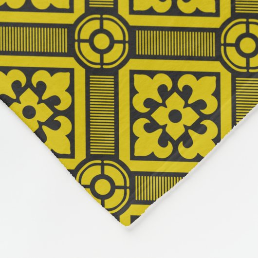 Couverture Polaire Pattern de Medieval Yellow (Coin)