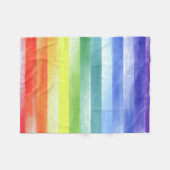 Couverture Polaire Pattern de Vertical Rainbow | (Devant (Horizontal))