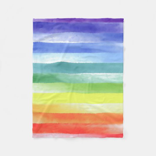 Couverture Polaire Pattern de Vertical Rainbow | (Devant)