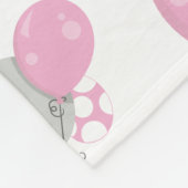 Couverture Polaire Pattern of Elephants, Cute Elephants - Pink Gray (Coin)