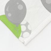 Couverture Polaire Pattern of Green Elephants, Cute Elephants, stars (Coin)