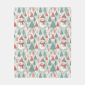 Couverture Polaire Pattern Scandinavian Snowman (Devant)