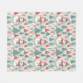 Couverture Polaire Pattern Scandinavian Snowman (Devant (Horizontal))