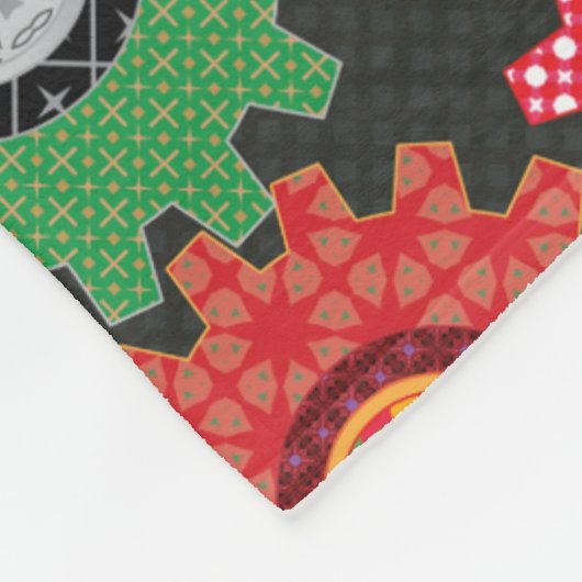 Couverture Polaire Patterned Gears (Coin)