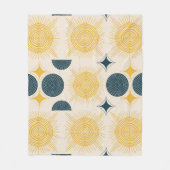 Couverture Polaire Patters de Boho Celestial (Devant)