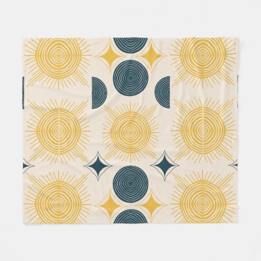 Couverture Polaire Patters de Boho Celestial (Devant (Horizontal))