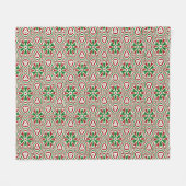 Couverture Polaire Patters de Christmas (Devant (Horizontal))