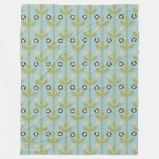 Couverture Polaire Patters de Floral (Devant)