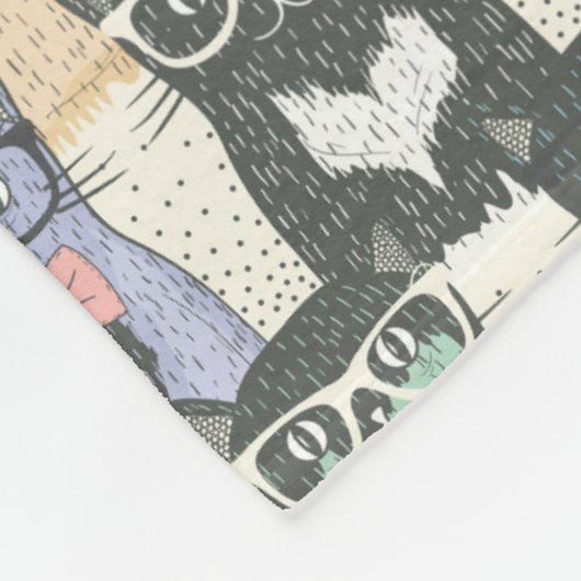 Couverture Polaire Patters de Hipster Cute (Coin)