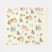 Couverture Polaire Patters de Rabbit (Devant (Horizontal))