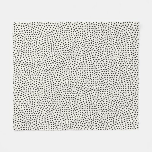 Couverture Polaire Patters noirs (Devant (Horizontal))