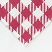 Couverture Polaire Patters rouges Gingham (Coin)