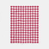 Couverture Polaire Patters rouges Gingham (Devant)