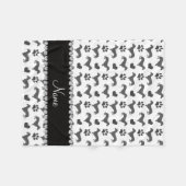 Couverture Polaire Pattes grises nommées faites sur commande de (Devant (Horizontal))