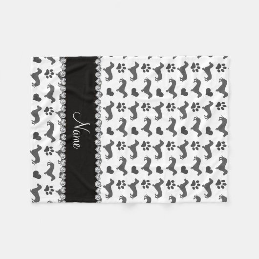 Couverture Polaire Pattes grises nommées faites sur commande de (Devant (Horizontal))