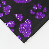 Couverture Polaire Pattes pourpres personnalisées de chat de parties (Coin)