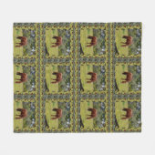 Couverture Polaire Pâturage Cheval Brown Borné D'Une Même Image, (Devant (Horizontal))