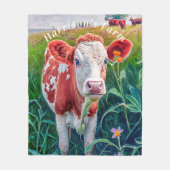 Couverture Polaire Pâturage des vaches de veau (Devant)