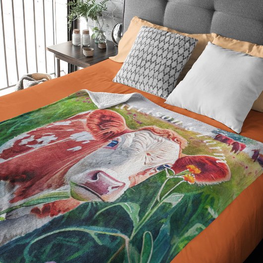 Couverture Polaire Pâturage des vaches de veau