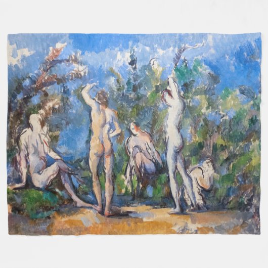 Couverture Polaire Paul Cezanne - Cinq Baigneurs (Devant (Horizontal))