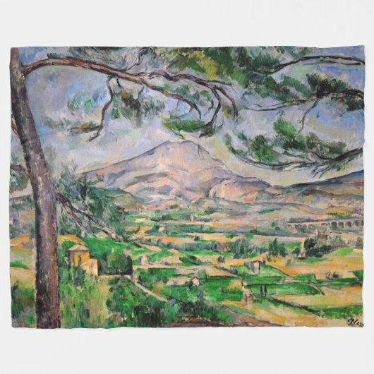 Couverture Polaire Paul Cezanne - Mont Sainte-Victoire et Grand Pin (Devant (Horizontal))