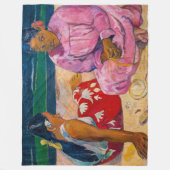 Couverture Polaire Paul Gauguin - Femmes tahitiennes sur la plage (Devant)