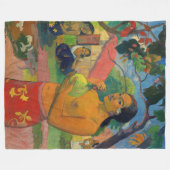 Couverture Polaire Paul Gauguin - Une femme tenant un fruit (Devant (Horizontal))