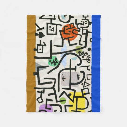 Couverture Polaire Paul Klee Rich Harbor Expressionnisme abstrait (Devant)