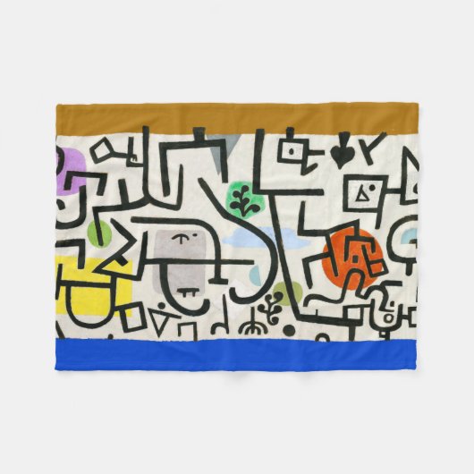 Couverture Polaire Paul Klee Rich Harbour Expressionnisme Abstrait (Devant (Horizontal))