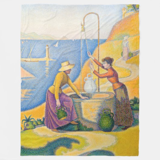 Couverture Polaire Paul Signac - Femmes dans le puits (Devant)