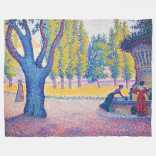 Couverture Polaire Paul Signac - Fontaine des Lices, Saint-Tropez